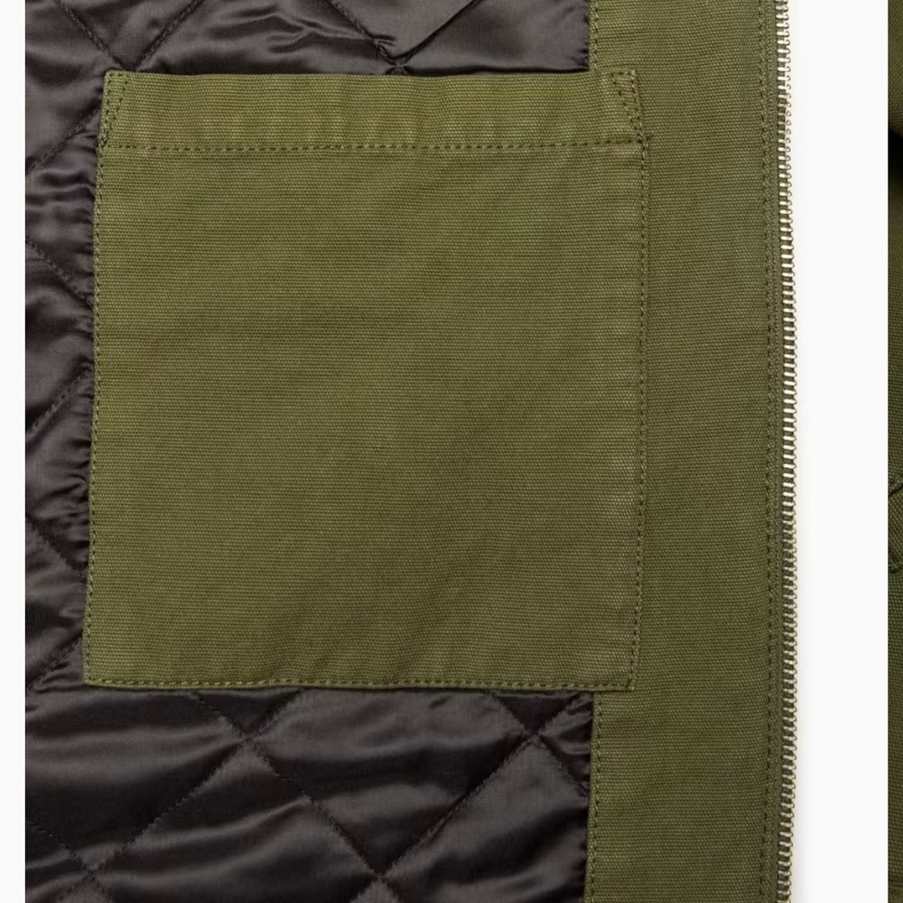 TNA Olive Dale Utility Chore Barn Jacket Lined Boxy XS NWT - Picture 14 of 15